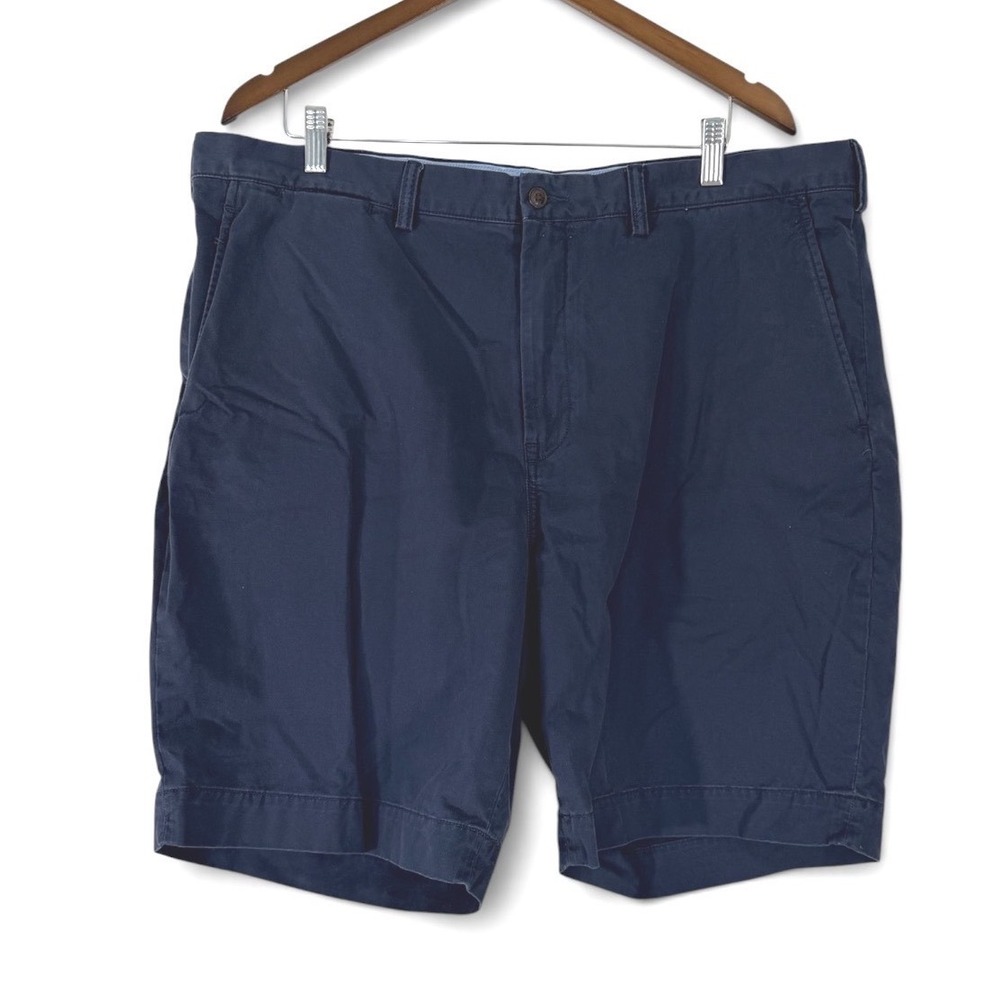 Polo Ralph Lauren Mens Navy Blue Stretch Classic Fit Chino Shorts 40